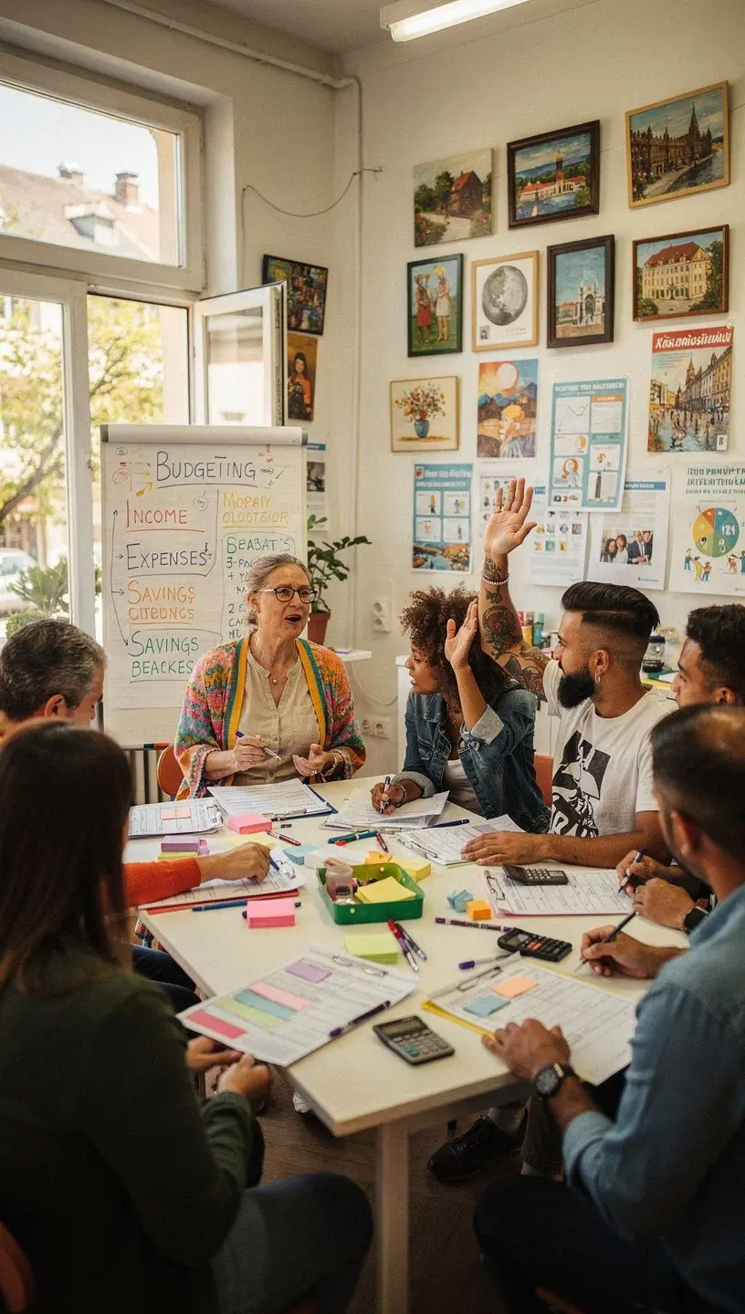 Első költségvetési tervezési lépéseket bemutató oktató blog oldal képernyőképe.