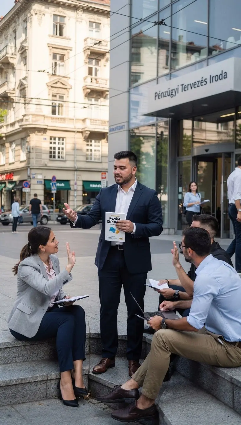 Személyes pénzügyekről szóló workshop résztvevői jegyzetelnek egy tanteremben.